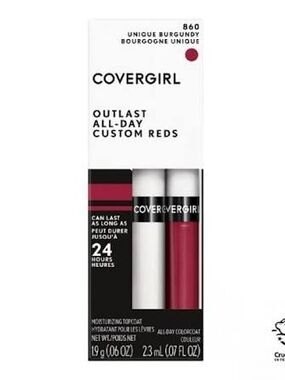 COVERGIRL Outlast All-Day Custom Reds Lipstick Duo - Unique Burgundy